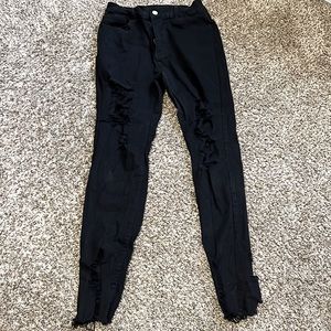 Shein ripped skinny jeans